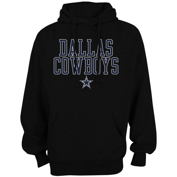 Men Dallas Cowboys Bendire Pullover Hoodie Black